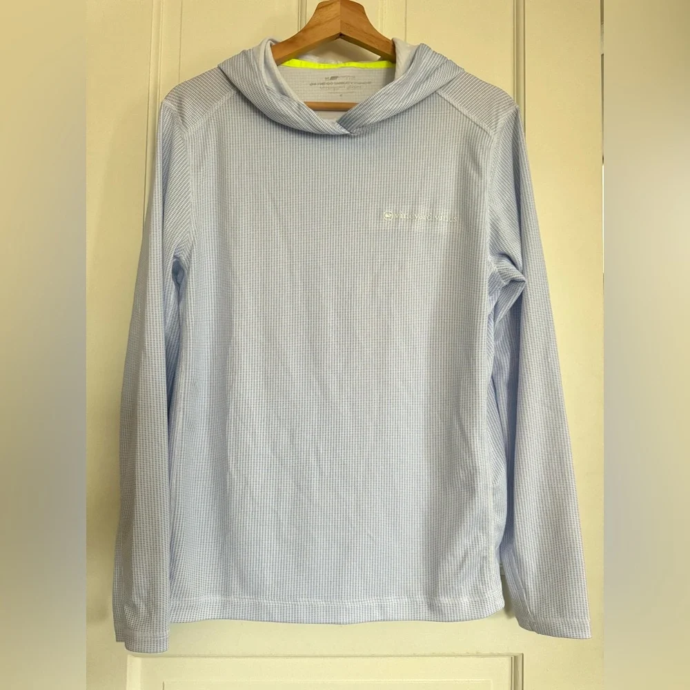Vineyard Vines Light Blue On The Go Sankaty Performance Hoodie, Women’s - Picture 2 of 6